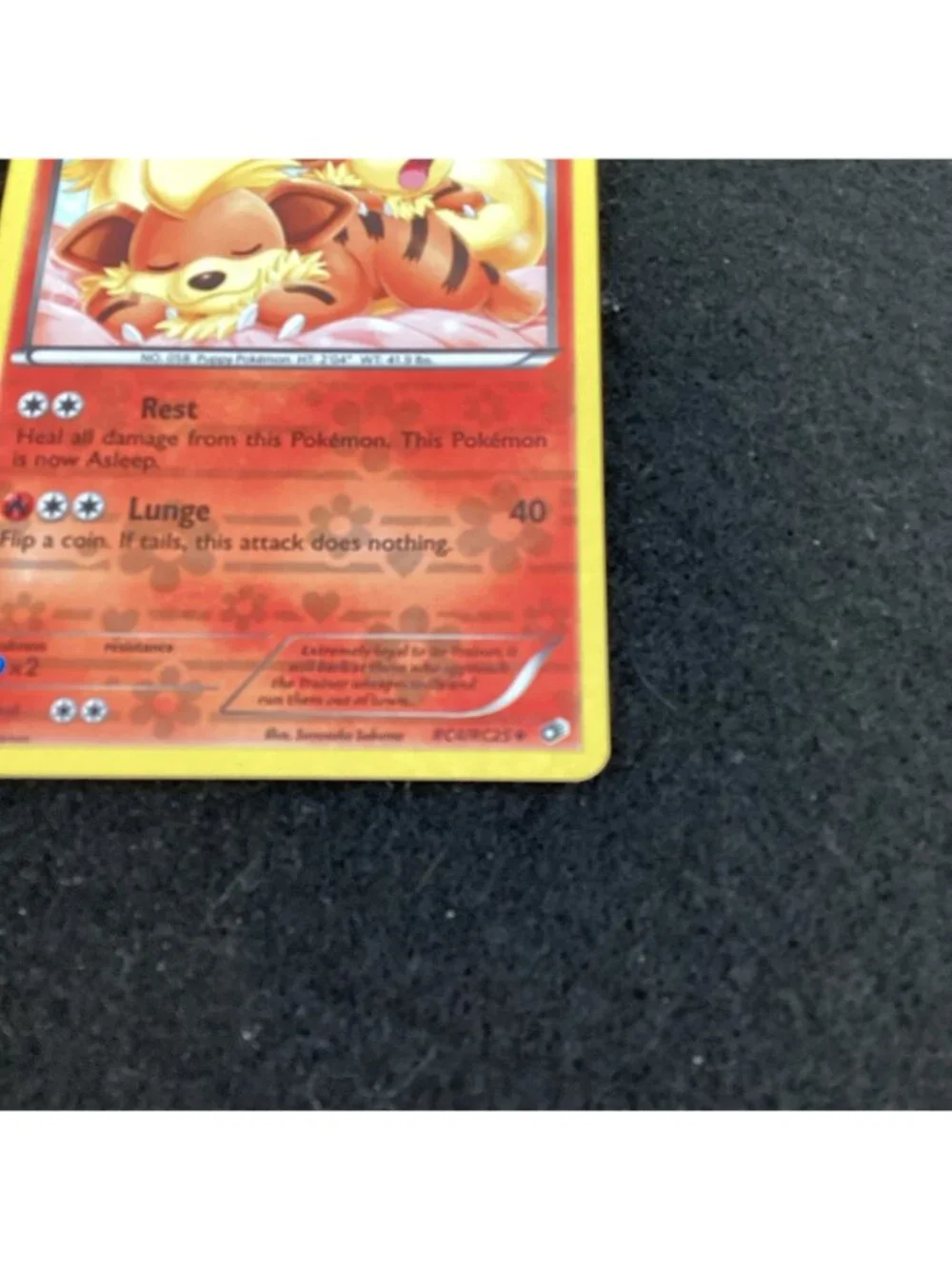 Growlithe RC4/RC25 Legendary Treasures: Radiant Collection Pokemon TCG Holo Rare